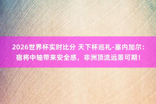 2026世界杯实时比分 天下杯巡礼-塞内加尔:宿将中轴带来安全感,非洲顶流远景可期!
