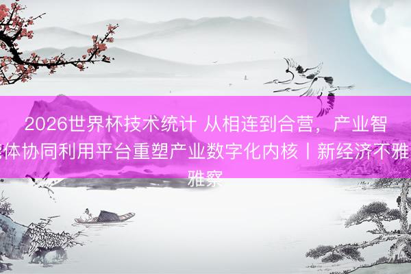 2026世界杯技术统计 从相连到合营，产业智能体协同利用平台重塑产业数字化内核丨新经济不雅察