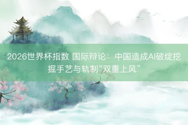 2026世界杯指数 国际辩论:中国造成AI破绽挖掘手艺与轨制“双重上风”